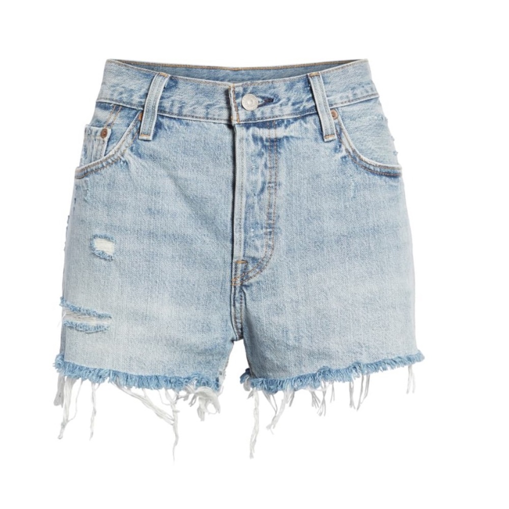 Levi’s high waisted jean shorts